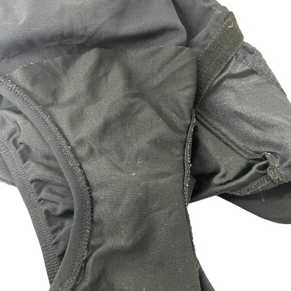 Longitude Black Mesh Velvet Detail One Piece Slimming Swimwear Womens Size 12 - Picture 3 of 6